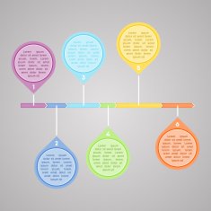 Vector colorful diagram N8