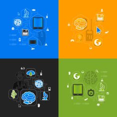 technology sticker infographic N11