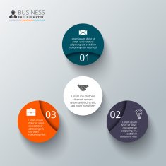 Vector circle element for infographic N28