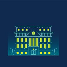 Building illustration line art N7