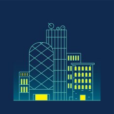 Building illustration line art N25