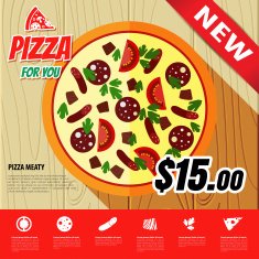 Pizza illustration N8