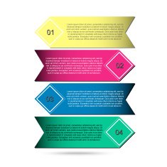 Vector lines arrows infographic N4