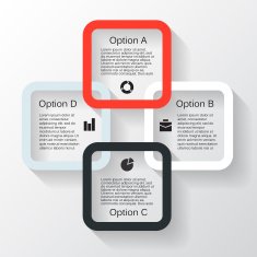Modern vector info graphic for business project N96