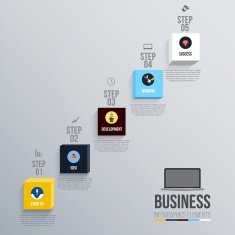 Modern Design Minimal infographic template N9