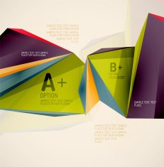 Geometric shapes in the air Vector abstract background N7