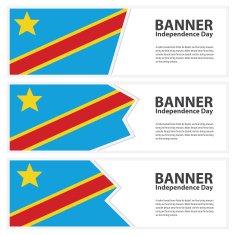 the democratic republic of congo Flag banners collection ind N2
