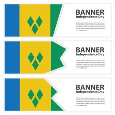 st vincent & the grenadines Flag banners collection independence N2