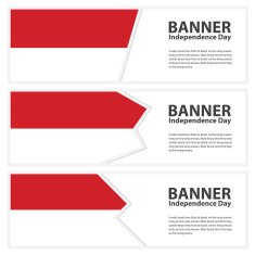 monaco Flag banners collection independence day N2