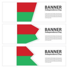 madagascar Flag banners collection independence day N2