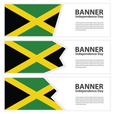 jamaica Flag banners collection independence day N2