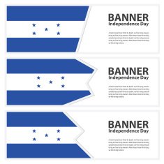 honduras Flag banners collection independence day N2