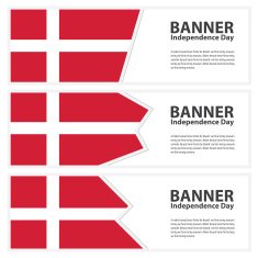 denmark Flag banners collection independence day N2