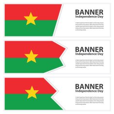burkina faso Flag banners collection independence dayc N2