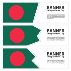 bangladesh Flag banners collection independence day N2