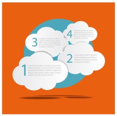 infographic cloud concept