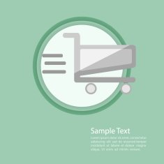 basket flat template vector illustration eps10