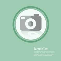 Camera flat template vector illustration eps10