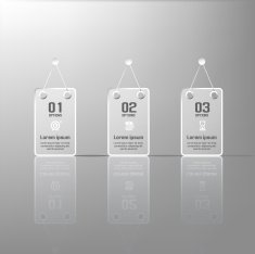 Infographics transparent banner N6