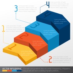 Template business infographic with arrow 3d design N2