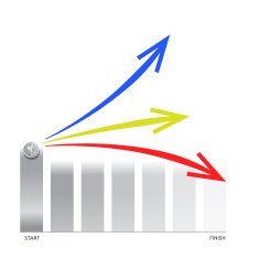Vector graph chart arrow for business strategy N3