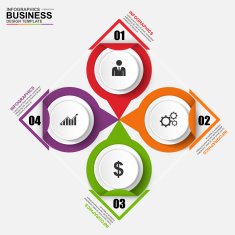 Infographic marketing design template