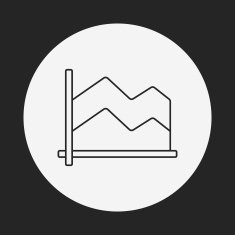 Information chart line icon N54