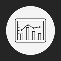 Information chart line icon N82