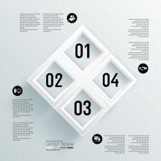 Modern design for business info graphic N13