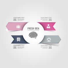 Modern design for business info graphic N18
