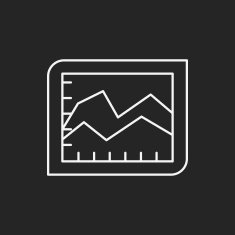 Information chart line icon N109