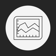 Information chart line icon N110