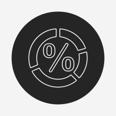 Information chart line icon N120