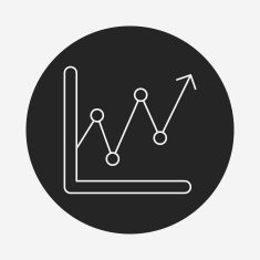 Information chart line icon N132