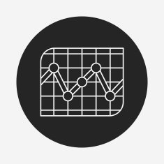 Information chart line icon N140