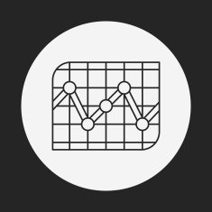 Information chart line icon N142
