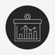 Information chart line icon N152