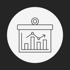 Information chart line icon N154