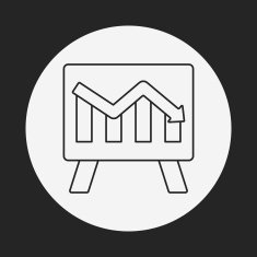 Information chart line icon N158