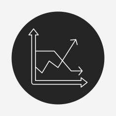Information chart line icon N164