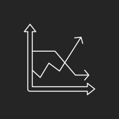 Information chart line icon N165