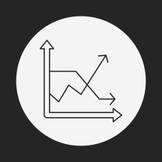 Information chart line icon N166