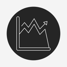 Information chart line icon N176