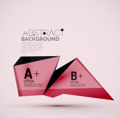 Geometric shapes with sample text Abstract template N15