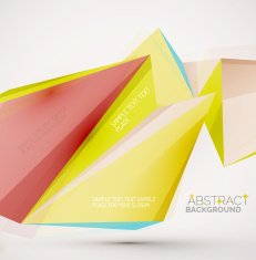 Geometric shapes in the air Vector abstract background N16