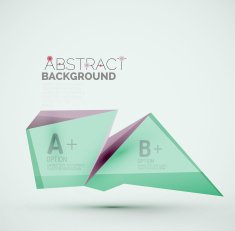 Geometric shapes with sample text Abstract template N20
