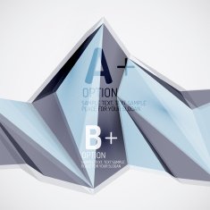 Geometric shapes in the air Vector abstract background N22