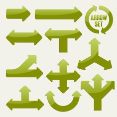 simplicity green arrows set