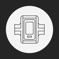 Sports armband line icon N3