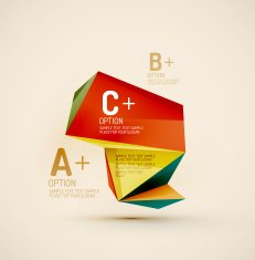 Geometric shapes in the air Vector abstract background N27